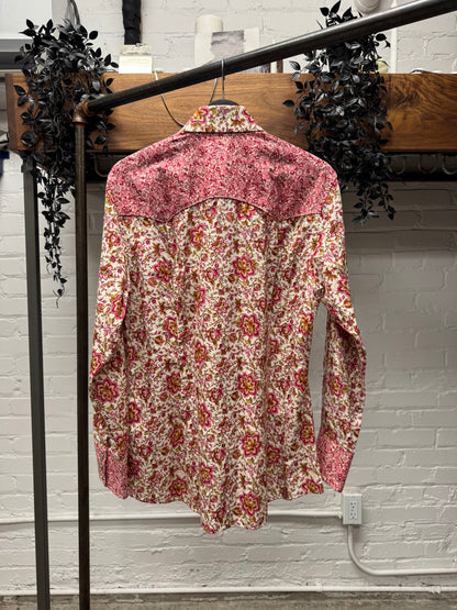 SS2003 Gucci by Tom Ford Pink ‘Western’ Pearl Button Snap Shirt