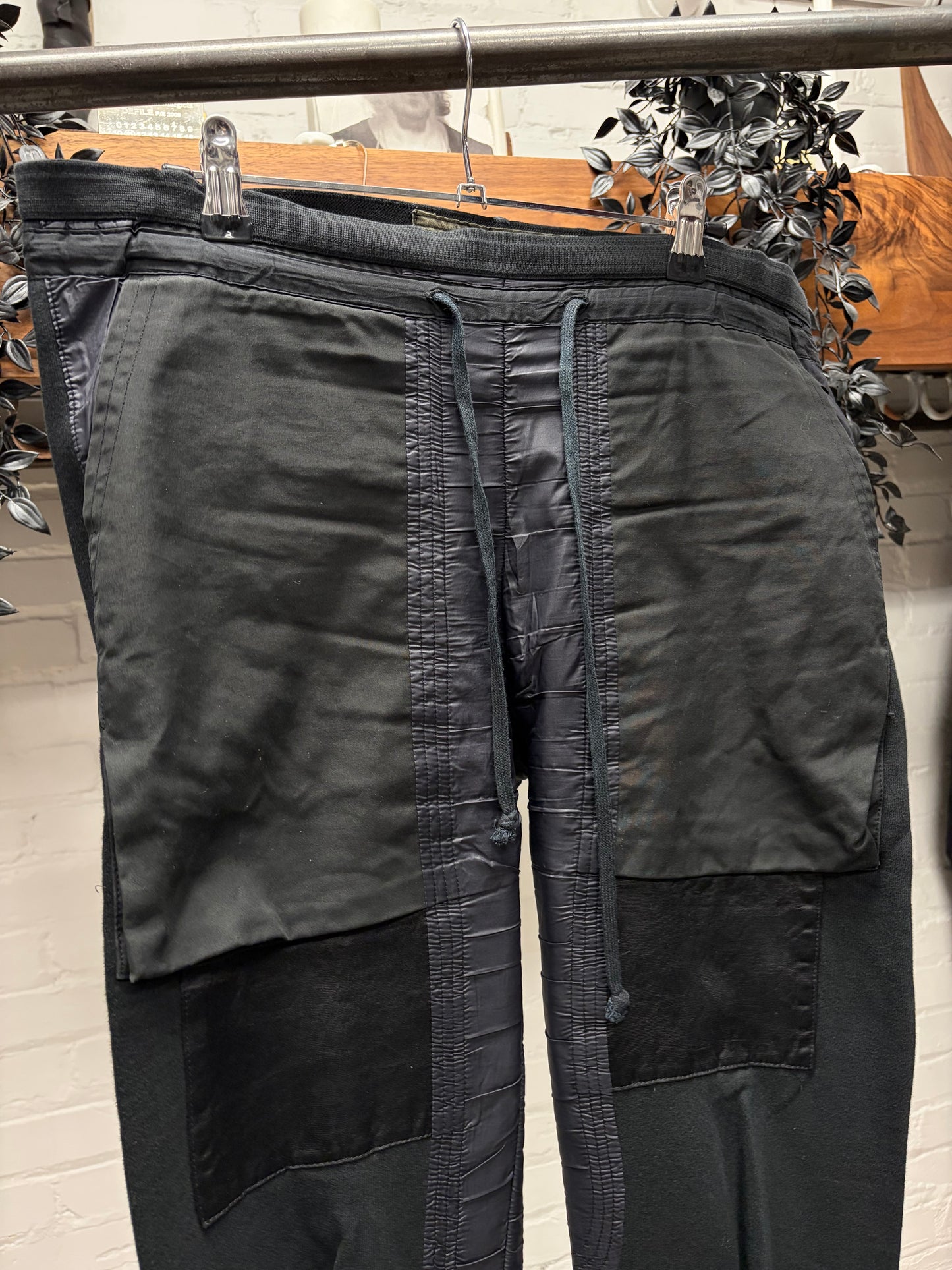 AW2007 Rick Owens ‘Exploder’ Leather Panelled Lounge Pants