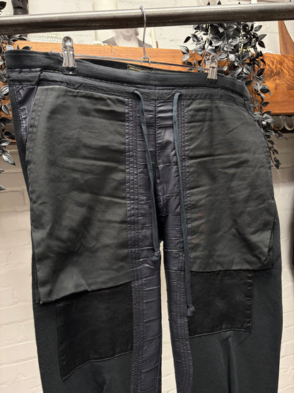 AW2007 Rick Owens ‘Exploder’ Leather Panelled Lounge Pants