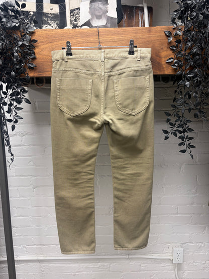 SS2011 Maison Margiela Gradient Earthy Green Bootcut Denim