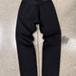 AW2022 Balenciaga Japanese Organic Black Baggy Denim
