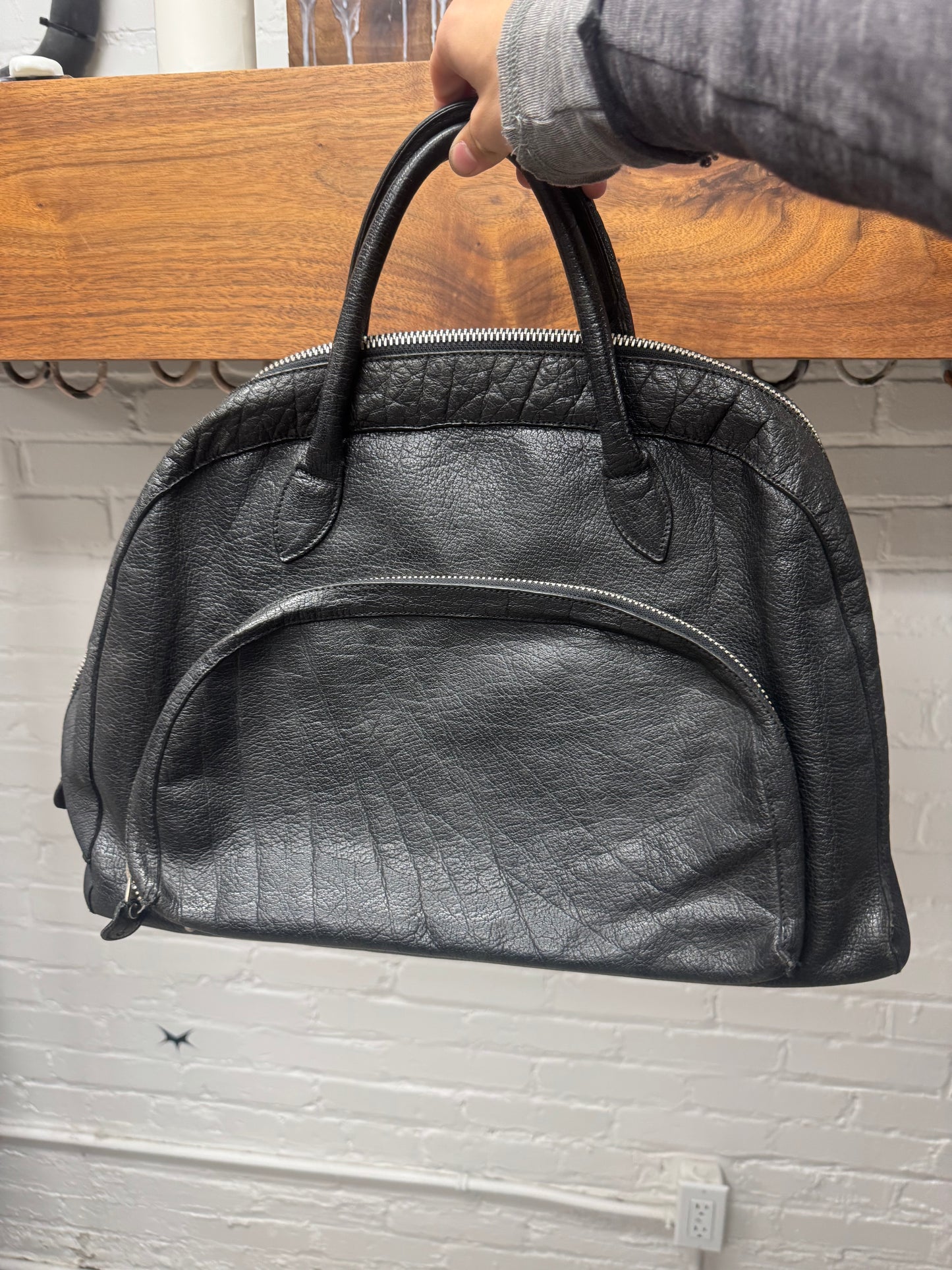 Vintage Yohji Yamamoto ‘Y’s’ Black Calfskin Leather Shoulder Bag