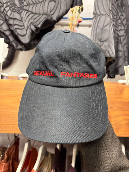 AW2017 Vetements ‘Sexual Fantasies’ Black Strap-Back Baseball Cap