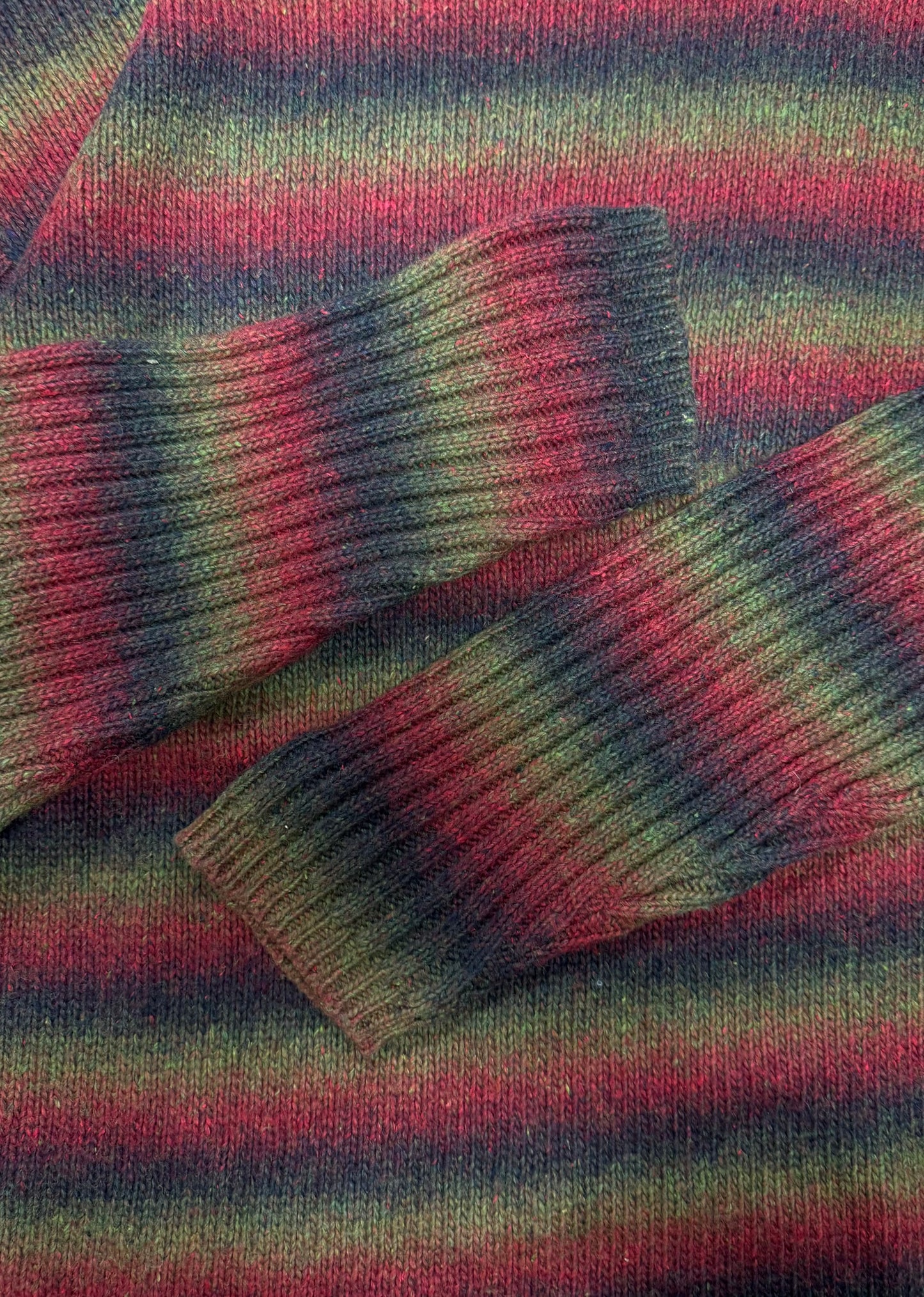 Marithe Francois Girbaud Striped Wool Knit Sweater