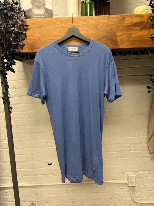 Yohji Yamamoto ‘Pour Homme’ Blue Short Sleeve Cotton T-Shirt