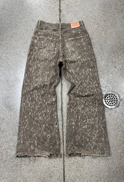 AW2022 Acne Studios ‘Moth’ Distressed Brown Denim