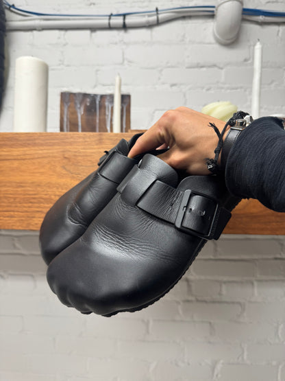 Balenciaga ‘Sunday Mules’ Leather Toe Shape Sandals