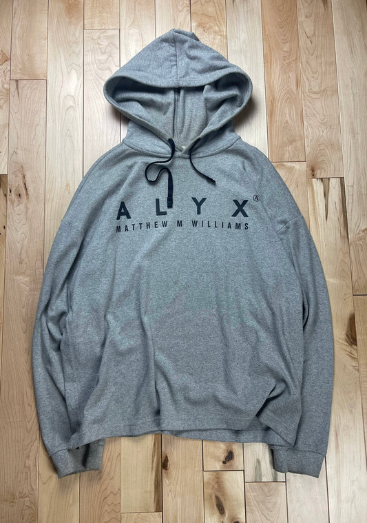 Alyx Chest Logo Heather Grey Pullover Hoodie