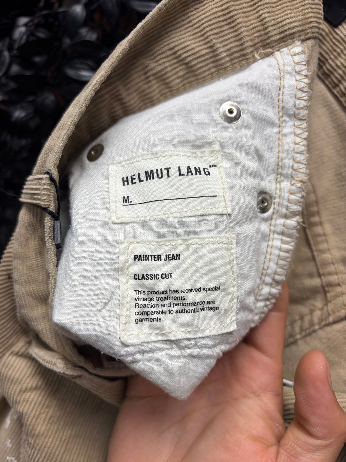 Vintage Helmut Lang ‘Painter’ Brown Corduroy Bootcut Denim