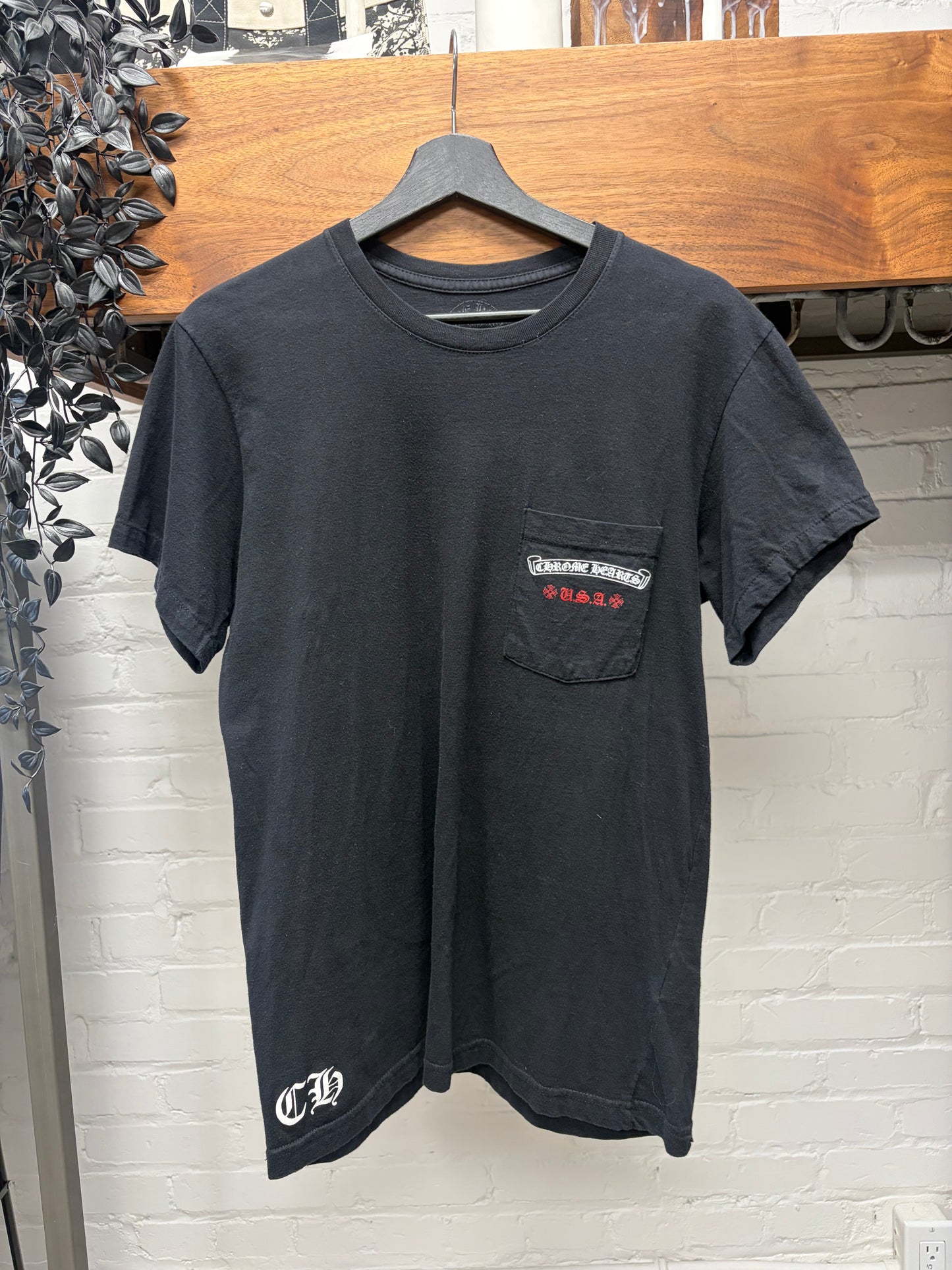 Chrome Hearts ‘Flag Logo’ Black Graphic T-Shirt