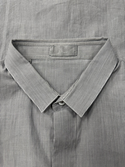 Dior ‘Bee Motif’ Pinstripe Embroidered Button Down Shirt