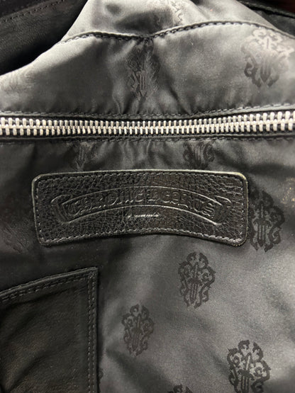 Chrome Hearts Woven Pony Hair ‘Slouchy Mo’ Massive Dagger Black Handbag