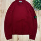 Stone Island Badge Logo Ribbed Wool Knit Sweater