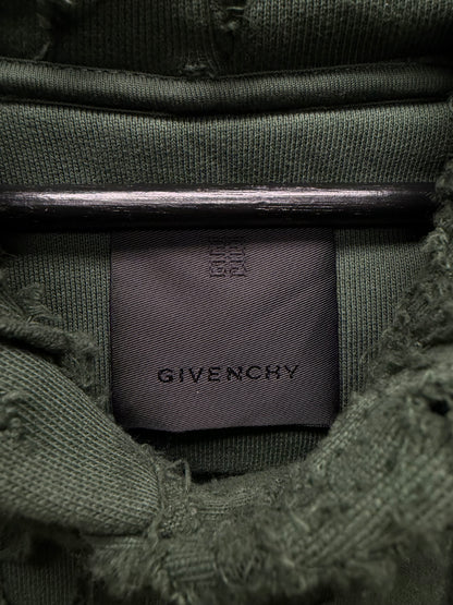SS2022 Givenchy by Matthew Williams Boro Distressed Patchwork Hoodie