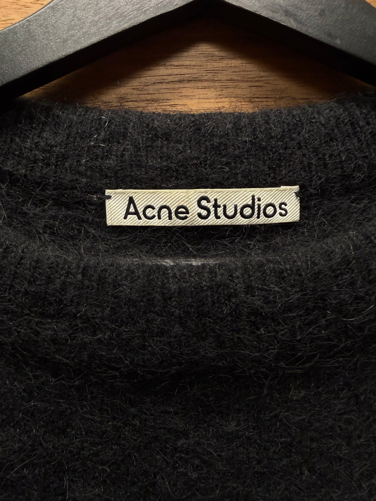 Acne Studios Black Mohair Knit Sweater