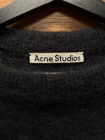 Acne Studios Black Mohair Knit Sweater