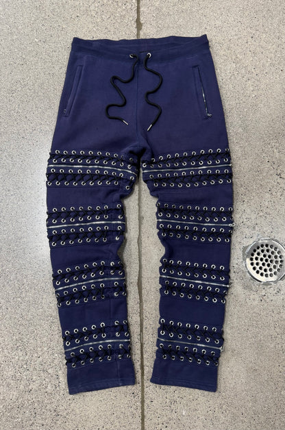 AW2014 Hood by Air ‘Zipper & Lace’ Corset Bondage Sweatpants