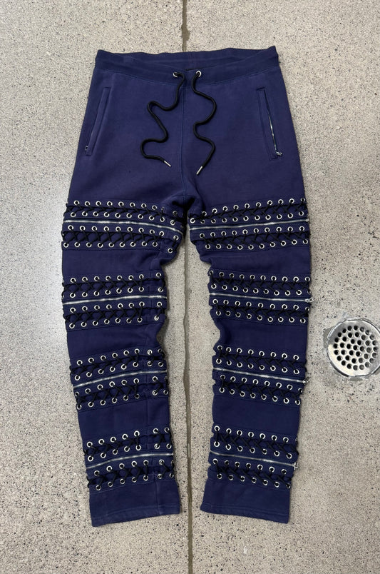 AW2014 Hood by Air ‘Zipper & Lace’ Corset Bondage Sweatpants
