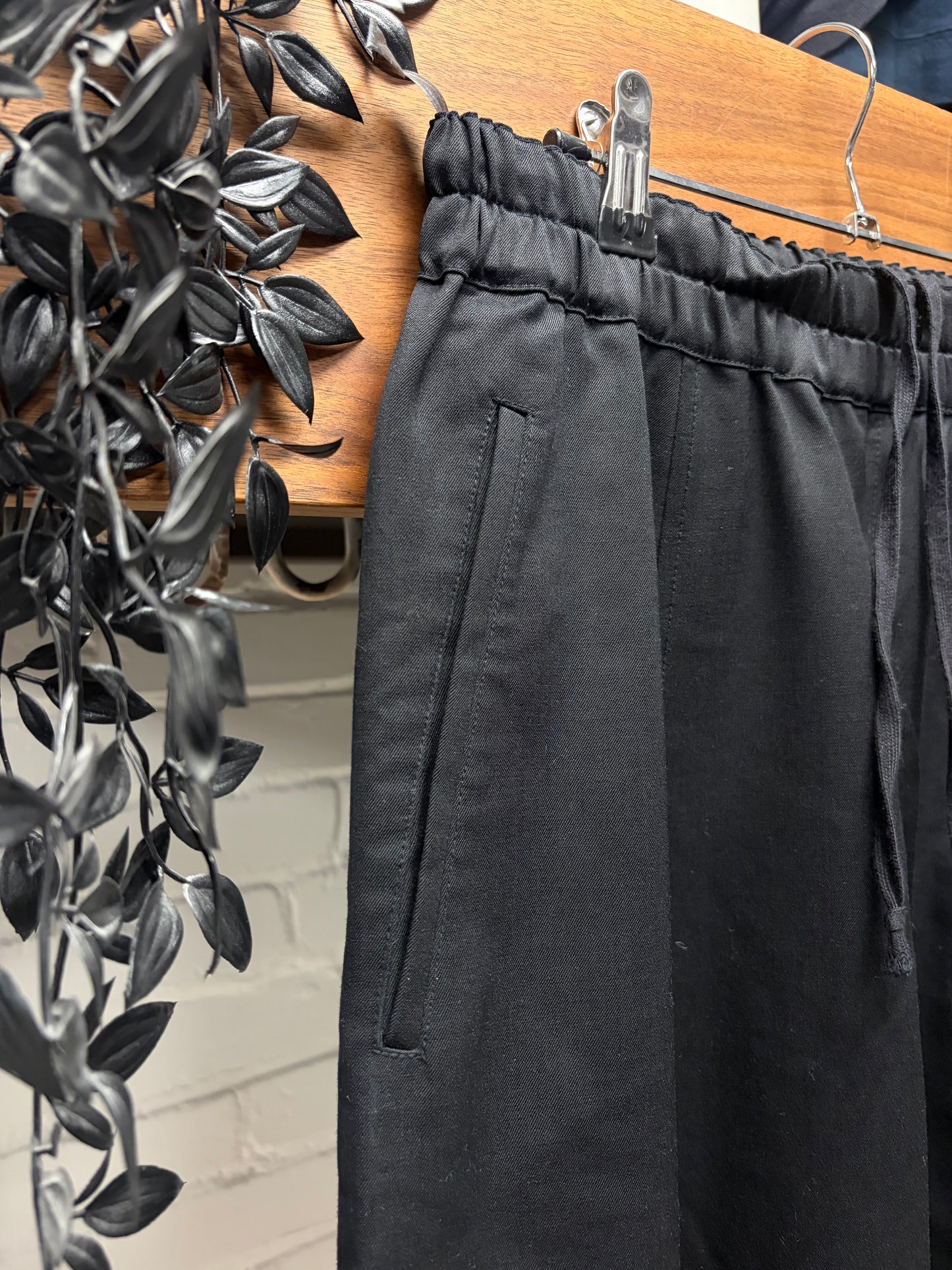 Comme Des Garçons x H&M Drop Crotch ‘Pod’ Black Drawstring Shorts