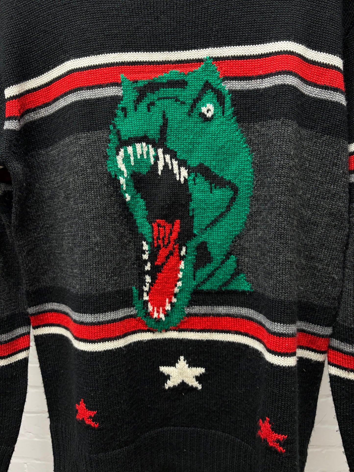 SS2016 Saint Laurent by Hedi Slimane ‘Surf Sound’ T-Rex Knit Sweater