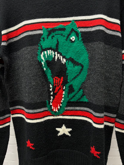 SS2016 Saint Laurent by Hedi Slimane ‘Surf Sound’ T-Rex Knit Sweater
