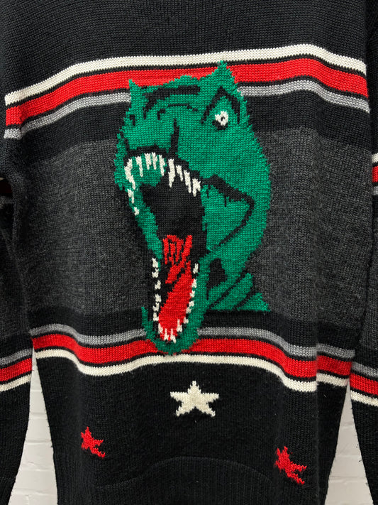 SS2016 Saint Laurent by Hedi Slimane ‘Surf Sound’ T-Rex Knit Sweater