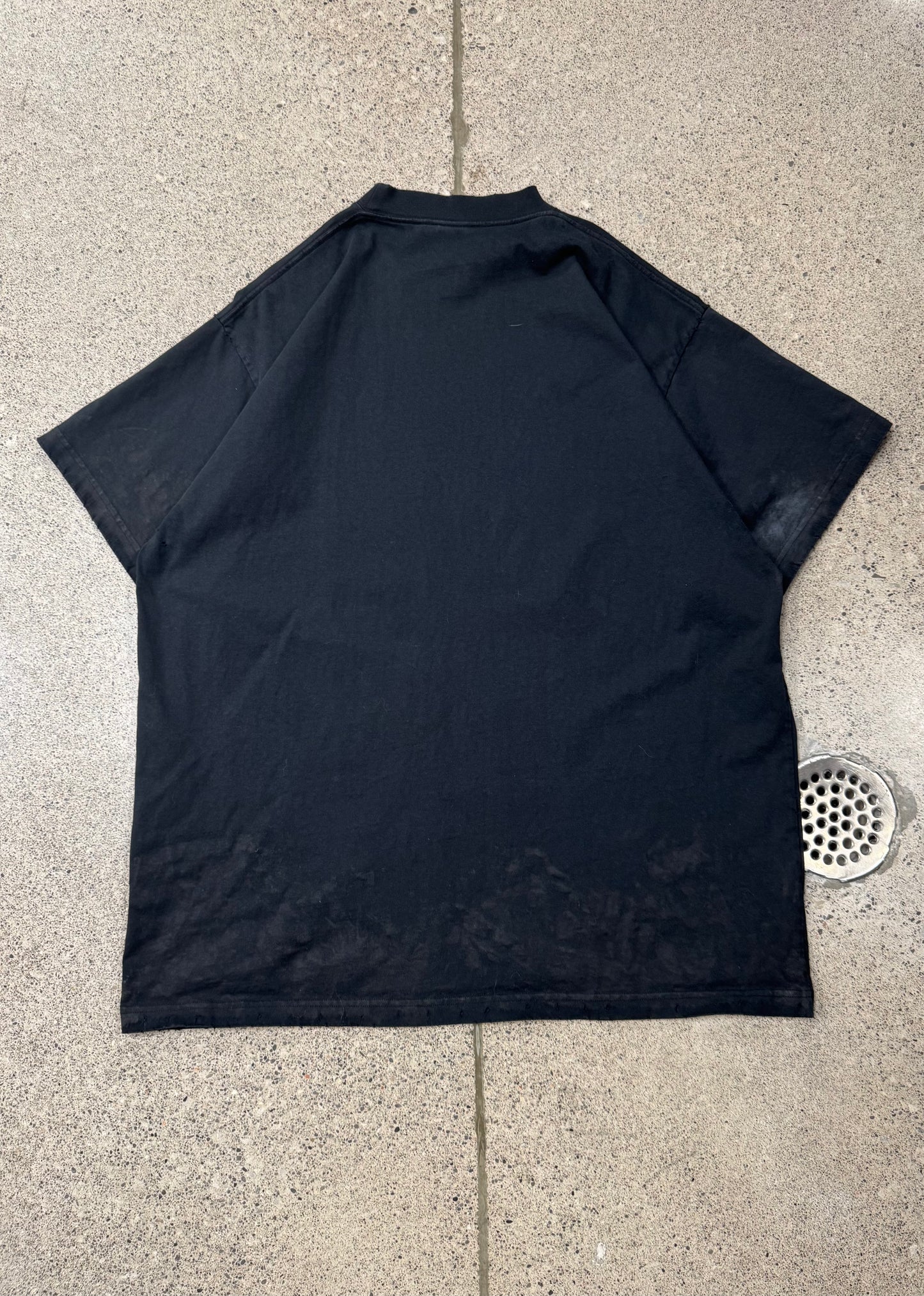 SS2024 Balenciaga ‘3B’ Distressed Black Oversized T-Shirt