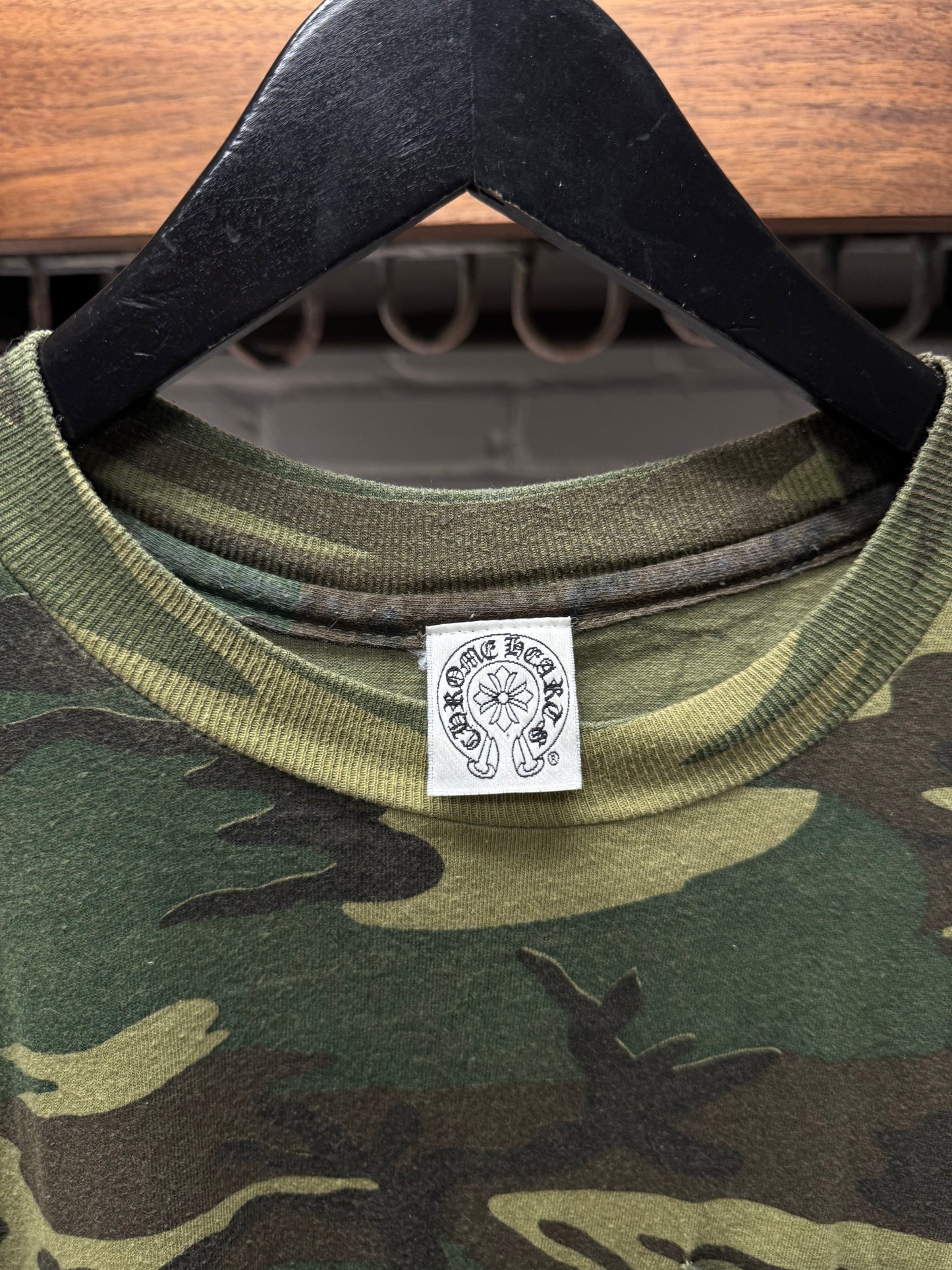 Vintage 90s Chrome Hearts Camo ‘Pocket Logo’ Cross