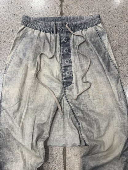 Rick Owens ‘Smoke Wash’ DRKSHDW Drop Crotch Pod Shorts