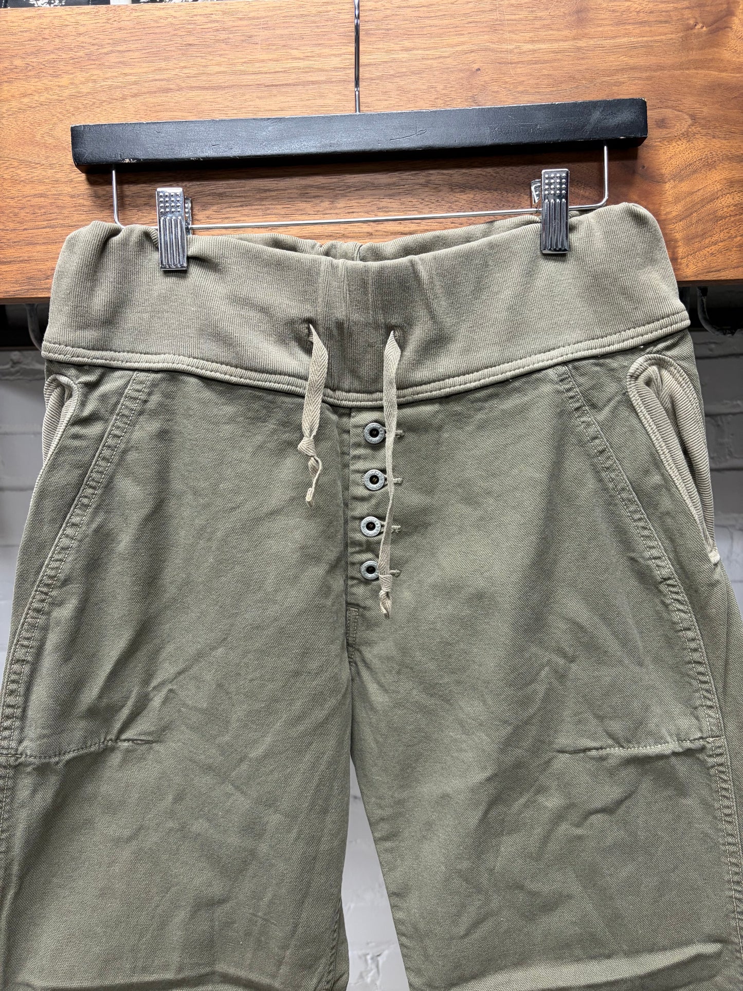 Kapital Brown Canvas ‘Nouvelle’ Wide Leg Drawstring Pants