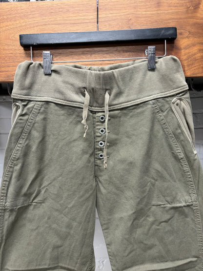 Kapital Brown Canvas ‘Nouvelle’ Wide Leg Drawstring Pants