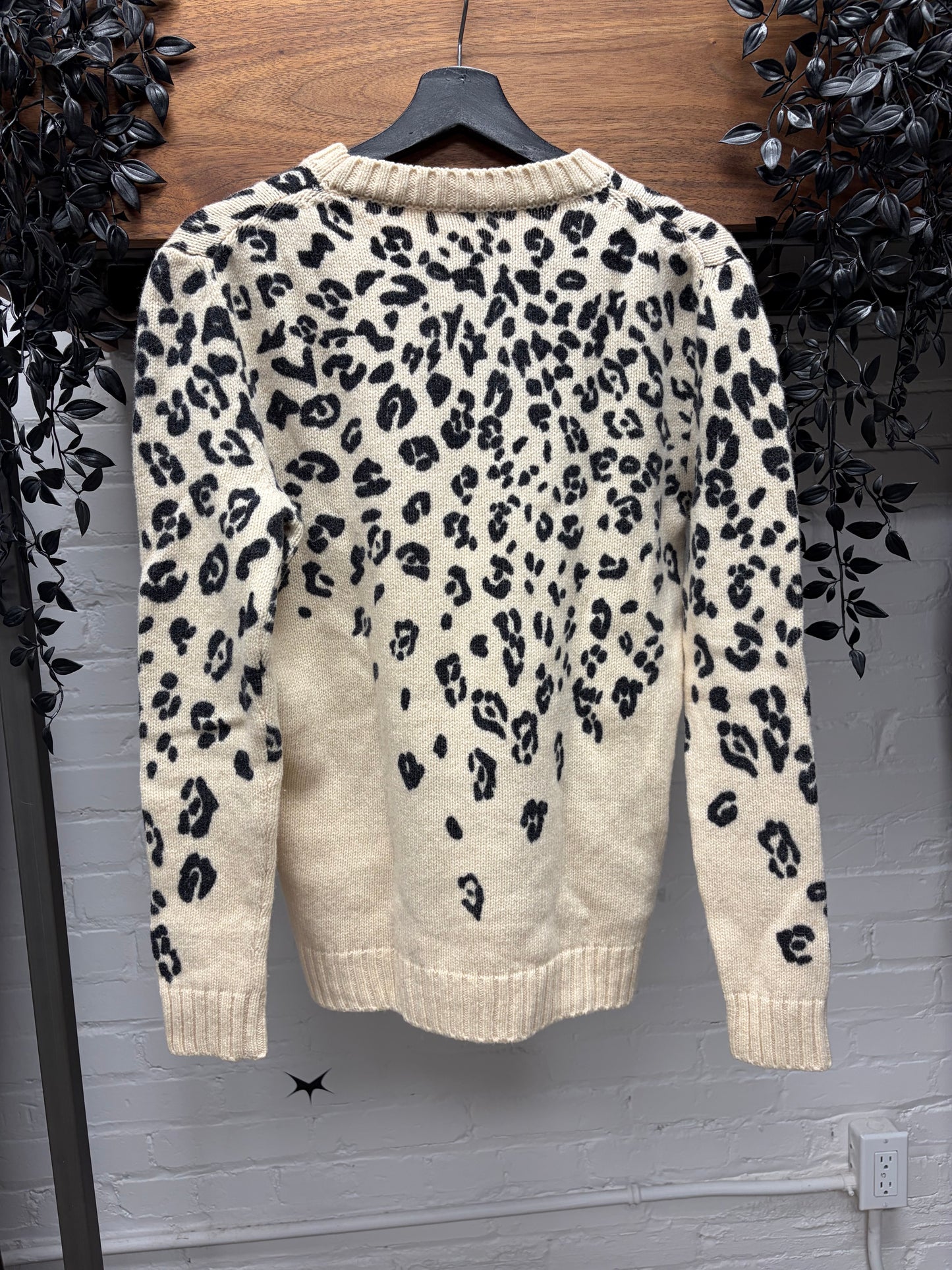 AW2016 Saint Laurent by Hedi Slimane ‘Leopard Print’ Wool Knit Sweater