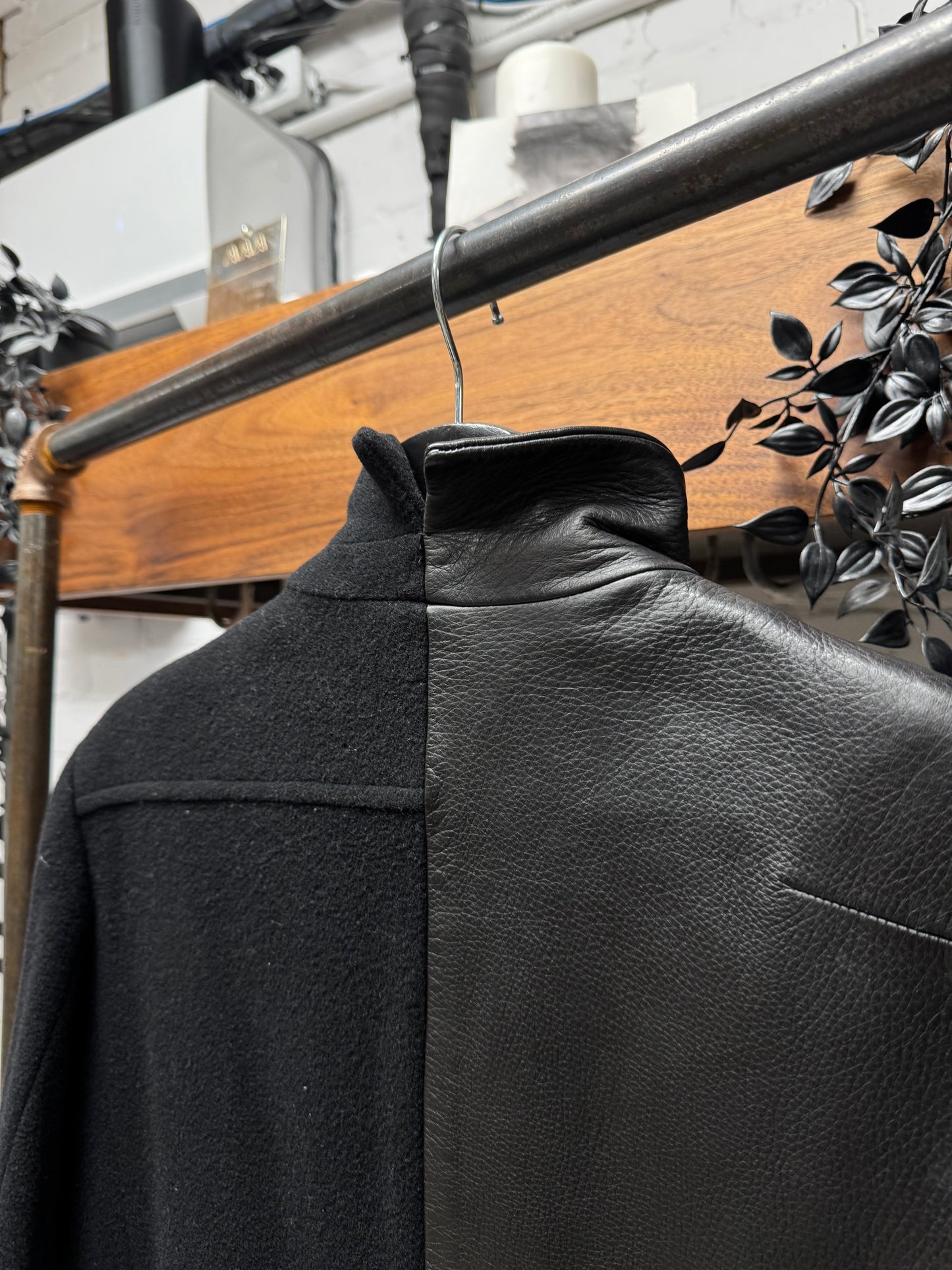 AW2002 Yohji Yamamoto ‘Mainline’ Deerskin/Cashmere Split Coat
