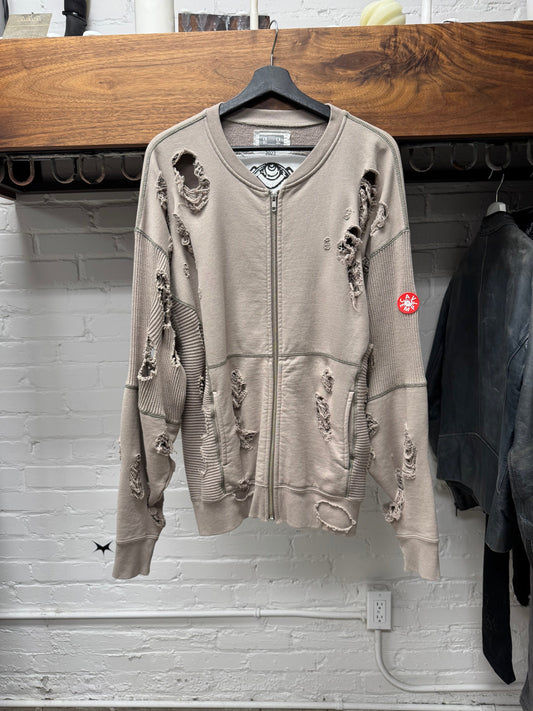 2023 Cav Empt ‘Plague’ Wide Rib Cut Up Sweatshirt