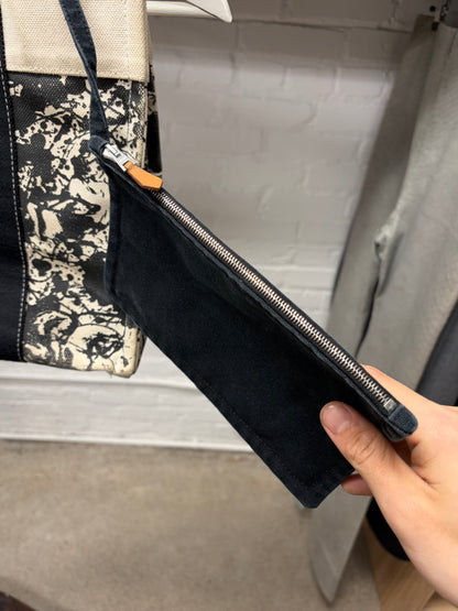 SS2004 Hermes by Martin Margiela  ‘Cheval Surprise’ Black/White Canvas Bag