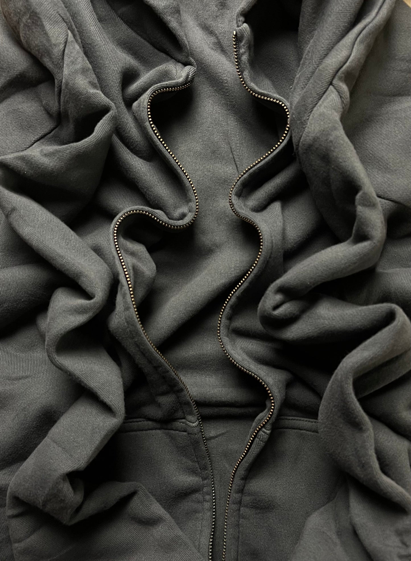 Yeezy x Gap Heavyweight Grey Zip Up Hoodie