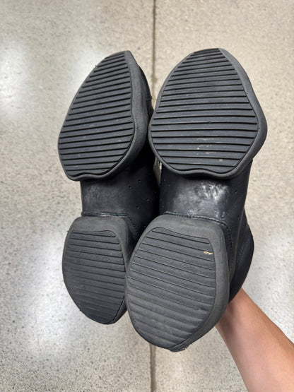 Rick Owens x Adidas ‘Vicious’ Black Leather Tech Runners