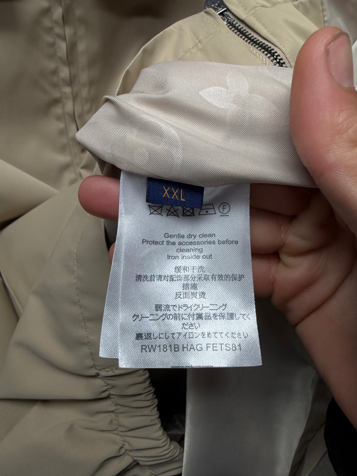 SS2017 Louis Vuitton 'Peace and Love' Harrington Jacket