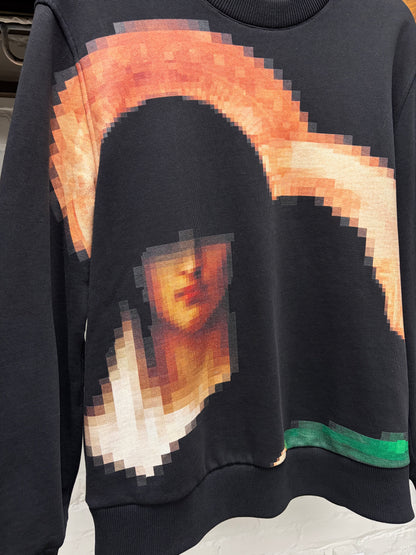 AW2013 Givenchy by Ricardo Tisci ‘Digital Madonna’ Black Graphic Sweatshirt