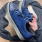 Lanvin Low Top Blue Suede Skate Sneakers