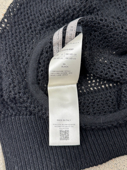 SS2024 Rick Owens ‘Lido’ Perforated Virgin Wool Balaclava
