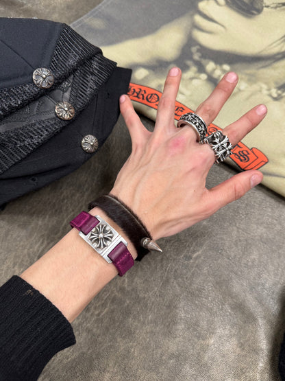 Chrome Hearts ‘Spinner’ Multi-Cross 925 Silver Ring
