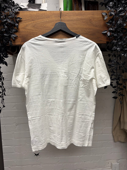 2000s Dolce & Gabbana ‘Marilyn Monroe’ V-Neck White Portrait T-Shirt