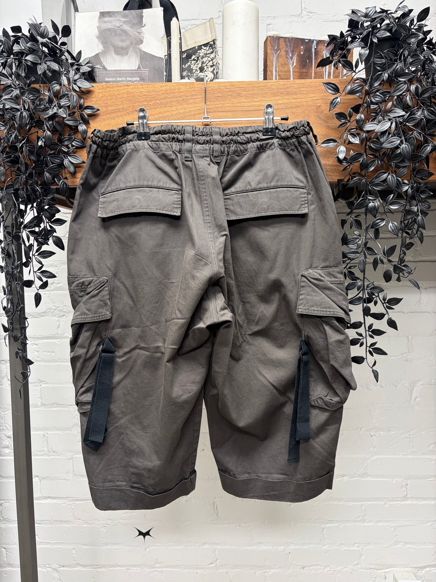 Yohji Yamamoto ‘Ground Y’ Brown Cotton Cargo Shorts