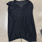 Rick Owens DRKSHDW ‘Baseball Collar’ Black Sleeveless Top