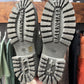 Balenciaga Distressed Canvas Military Green ‘Strike’ Combst Boots