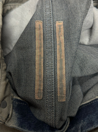 AW2022 Rick Owens ‘Mineral/Pearl’ Denim Overshirt