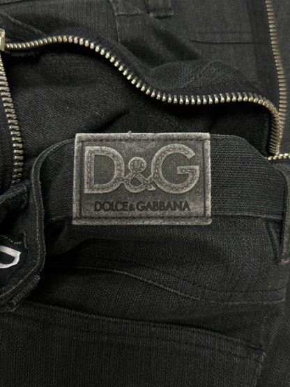 AW2003 Dolce & Gabbana ‘Spiral Zip’ Grey Cargo Pants