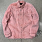 AW2022 Rick Owens ‘Strobe’ Pink Pony-Hair Jacket