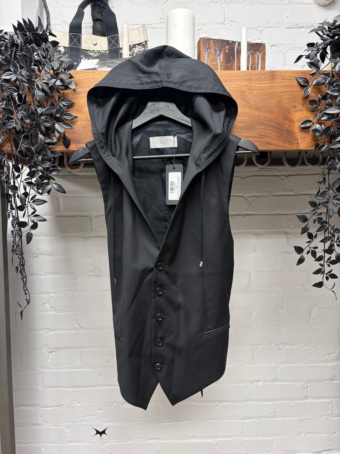 SS2003 Dior by Hedi Slimane ‘Follow Me’ Hooded Suiting Vest